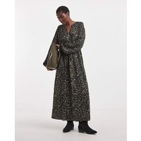 Long Sleeve Printed Maxi Dress Print JD Williams