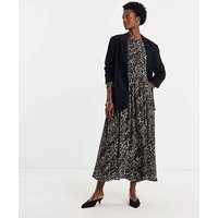 Mesh Long Sleeve Dress Leopard