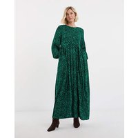 Shaped Waist Long Sleeve Tea Dress Animal