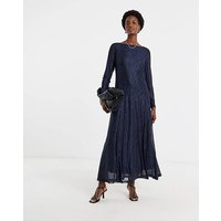 Mesh Seam Detail Care Free Dress Zebra Print