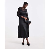 Satin Lace Panel Tea Dress JD Williams