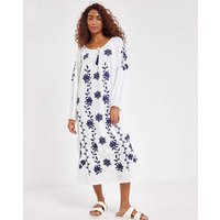 Embroidered Beach Dress
