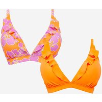 Value 2 Pack Bikini Tops Retro Floral