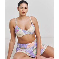 Katerini Bikini Top Patchwork Floral