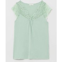 Jersey Cap Sleeve Pyjama Set Sage
