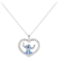 Stitch Stone Set Heart Necklace