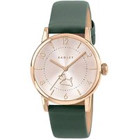 Rose Gold Plated Leather Watch Huntergreen