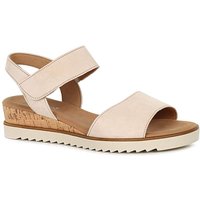 Raynor Wider Fit Wedge Sandals OAK Suede