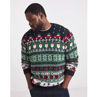 Christmas Fairisle Crew Neck Jumper 5XL60 62