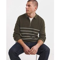 Stripe Slouch Knitted Polo XL45 47
