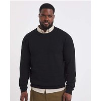 Cotton Knitted Crew Neck Jumper Long Jacamo 1XL48 50