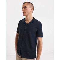 Knitted Revere Collar Shirt XL45 47