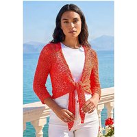 Waterfall Popcorn Knitted Cardigan