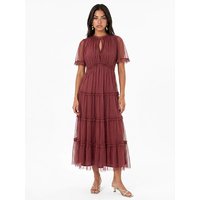 Frilled Midaxi Dress