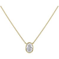 9ct Yellow Gold Lab Diamond 1Ct Necklace INCH