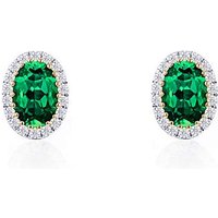 9ct Yellow Gold Lab Diamond Emerald Er
