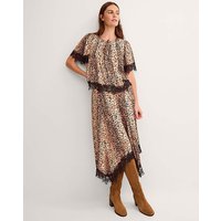 Babette Leopard Print Midi Skirt