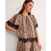 Babette Leopard Print Lace Top