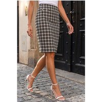 Check Stretch Skirt