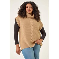 High Neck Tabard Knit Top