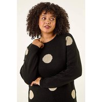 Large Spot Knit Jumper