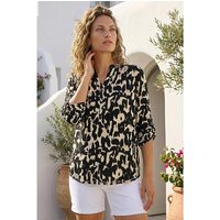 Abstract Ikat Print Shirt