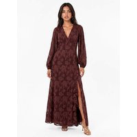 Floral Burnout Maxi Dress