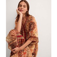 Evelina Shimmer Print Midi Dress
