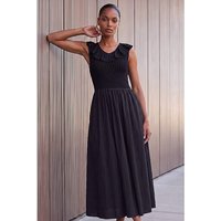 Frill Detail Midi Dress