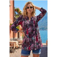 Abstract Animal Pintuck Shirt