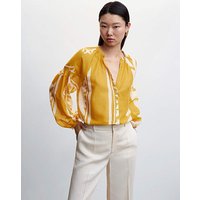 Pufed Sleeve Printed Shirt