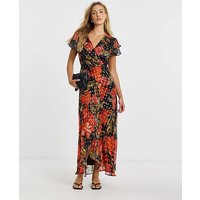 & Ffion Wrap Maxi Dress &