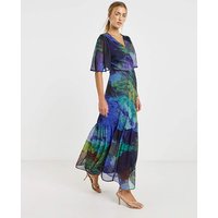 & Jacqueline Wrap Maxi Dress &