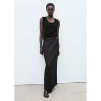 Midi Satin Skirt
