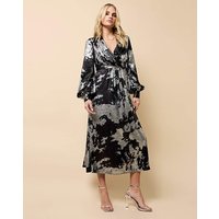 Foil Midaxi Dress