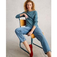 Clara Ls Sparkle Tee MID Blue