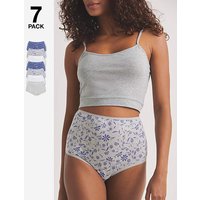7 Pack Full Fit Knickers Floral 8 10