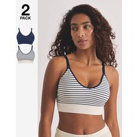 2 Pack Knitted Comfort Tops Stripe 8 10