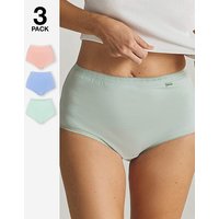 3 Pack Full Briefs Pastel Coloured 32 34