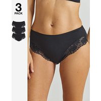 3 Pack Midi Brazilian Knickers 8 10