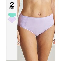 Sarah 2 Pack Full Briefs Lilac Aqua