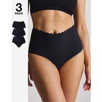 3Pack Scallop No VPL Knickers 24 26