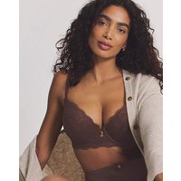 Floral Lace Plunge Bra