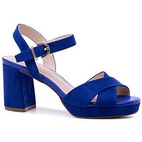 Leya Platform Sandals Royal Blue
