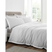 Seersucker Woven Stripe Duvet GRY KING