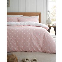 CL Brushed Polka Dot Duvet Set PNK