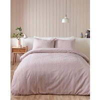 CL Brushed Stripe Duvet Cover Set BLSH KING