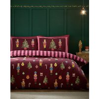 CL Christmas Nutcracker Stripe Duvet KING