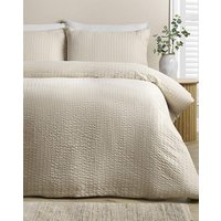 CL Stripe Seersucker Duvet Cover Set KING
