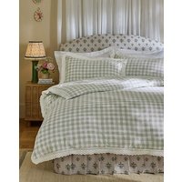 CK Painted Gingham Lace Duvet Set GRN KING